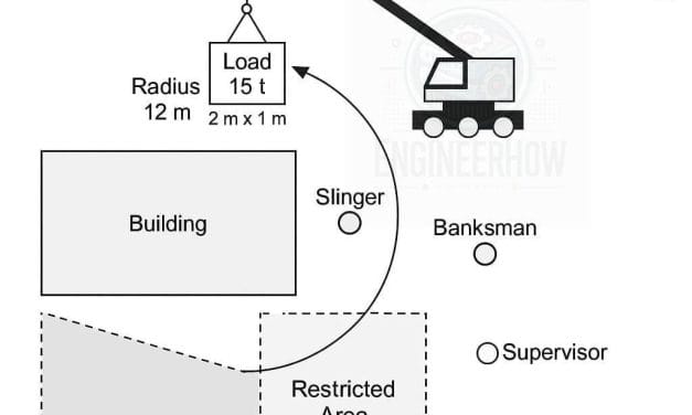 How to Draw and Calculate a Professional Lifting Plan Diagram for Appointed Persons (Drawing + Radius + Ground Calculations)