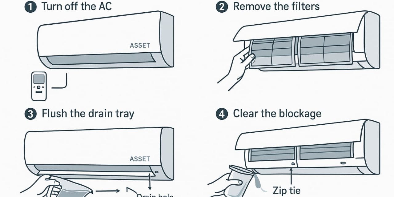 How to Fix Right-Side Water Leak in Split AC (Quick DIY Guide)