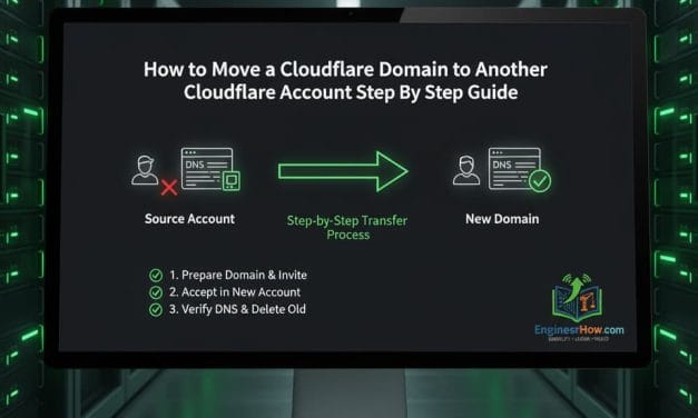 How to Move a Cloudflare Domain to Another Cloudflare Account Step By Step Guide