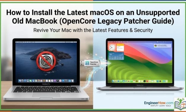 How to Install the Latest macOS on an Unsupported Old MacBook (OpenCore Legacy Patcher Guide)