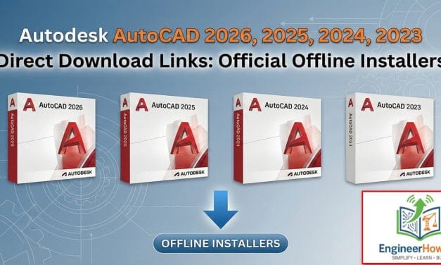 Autodesk AutoCAD 2026, 2025, 2024, 2023 Direct Download Links: Official Offline Installers