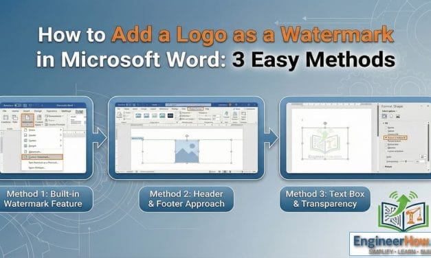 How to Add a Logo as a Watermark in Microsoft Word: 3 Easy Methods